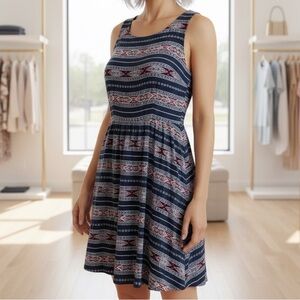 Dina B | tribal south western open back style dress